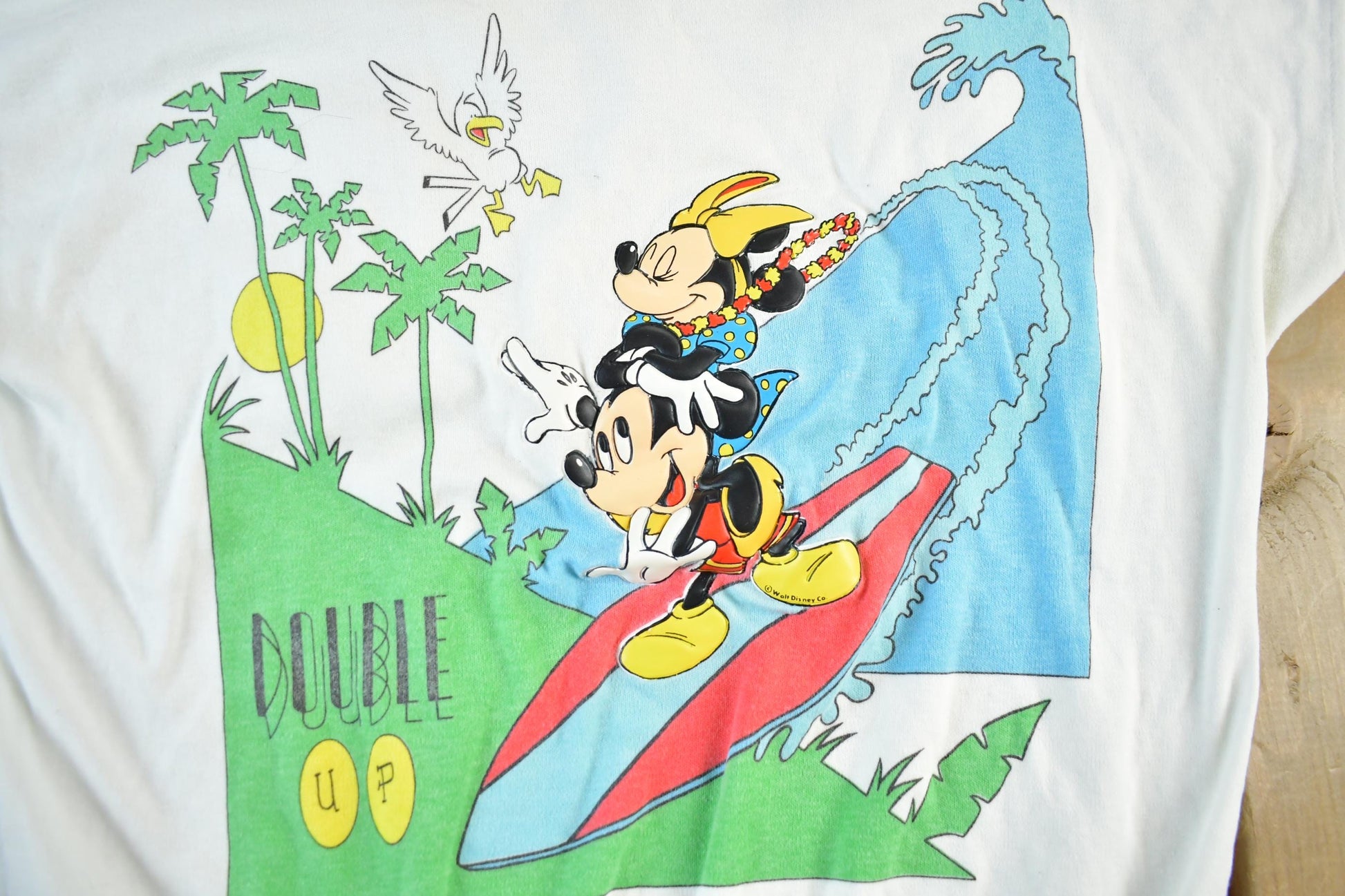 Vintage 1980s Mickey Mouse Surfing Sleeveless Vest Sweatshirt Women's Medium from propervintagecanada