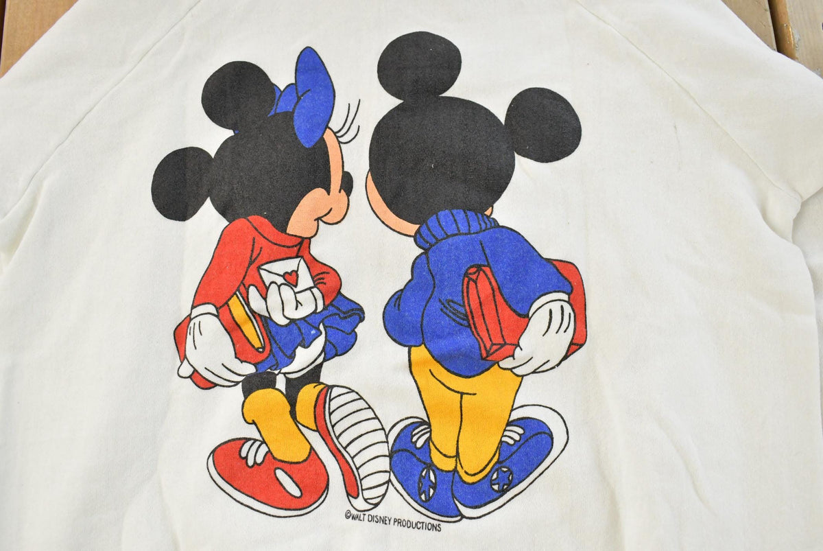 Vintage 1980s Mickey Mouse Walt Disney Graphic Raglan Hoodie Men's M from propervintagecanada