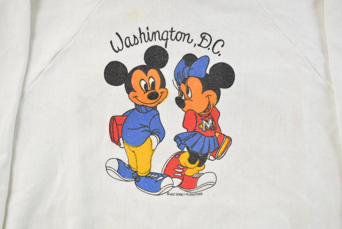 Vintage 1980s Mickey Mouse Walt Disney Graphic Raglan Hoodie Men's M from propervintagecanada