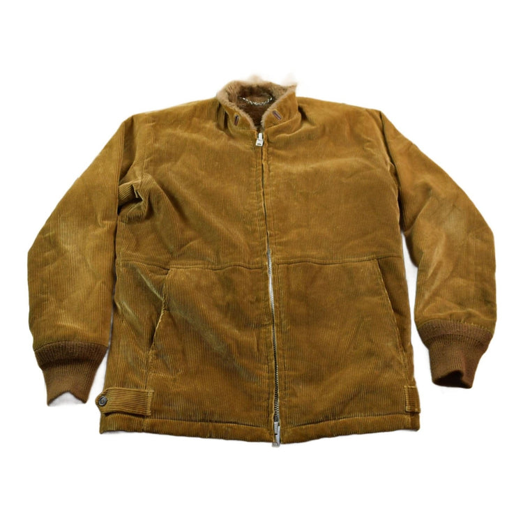 Vintage 1980s Mighty Mac Brown Corduroy Zip Up Jacket Men's Medium from propervintagecanada
