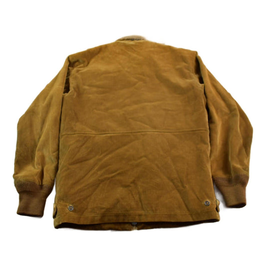 Vintage 1980s Mighty Mac Brown Corduroy Zip Up Jacket Men's Medium from propervintagecanada