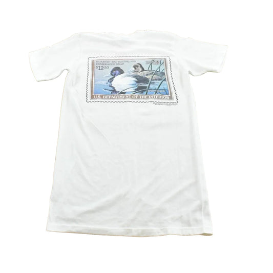 Vintage 1980s Migratory Bird Hunting Conservation Stamp Souvenir T-Shirt Men's XS from propervintagecanada