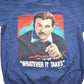 Vintage 1980s Mike Dikta NFL Coach Big Face Graphic "Whatever It Takes" Crewneck Sweatshirt Men's Large from propervintagecanada