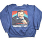 Vintage 1980s Mike Dikta NFL Coach Big Face Graphic "Whatever It Takes" Crewneck Sweatshirt Men's Large