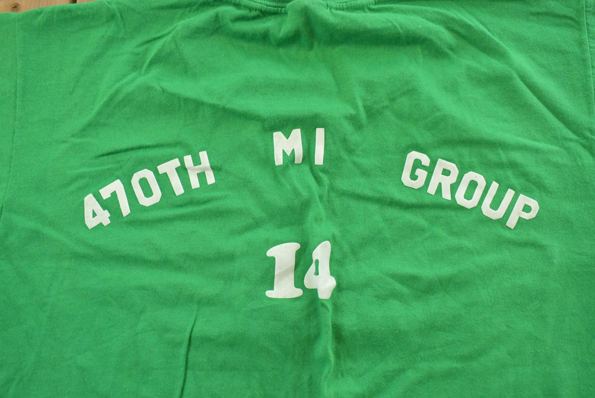 Vintage 1980s Military 470th MI Group Graphic T-Shirt Men's L from propervintagecanada