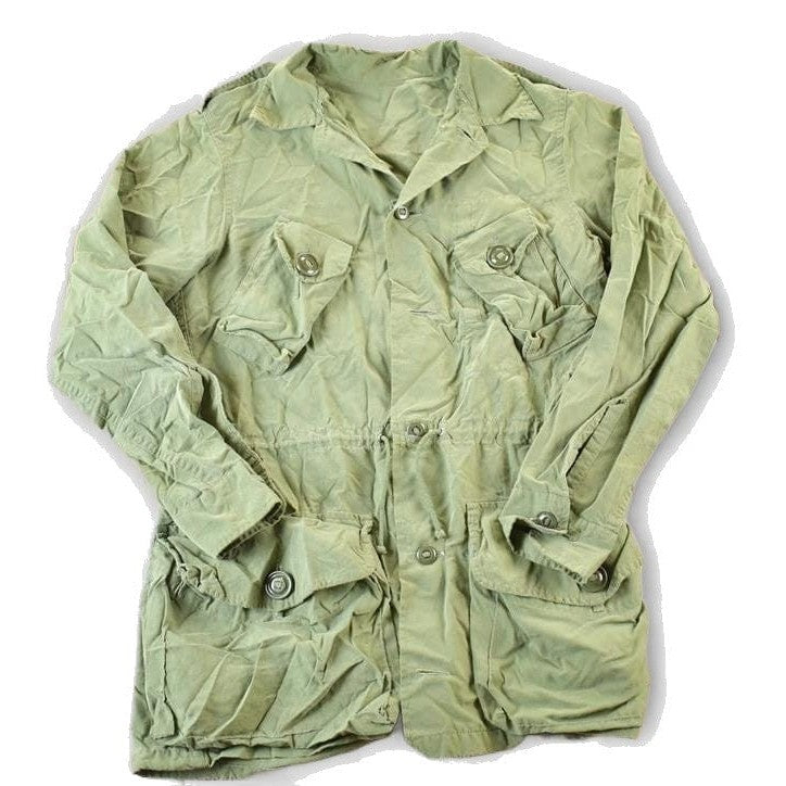 Vintage 1980s Military Button Up Shirt Mens M from propervintagecanada