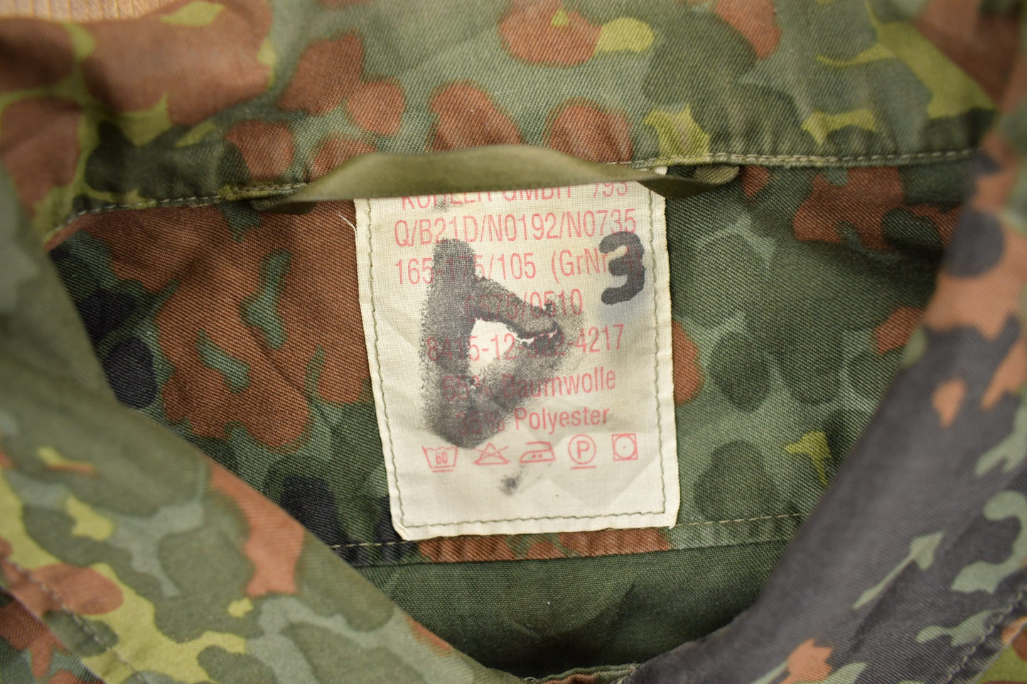 Vintage 1980s Military Camouflaged Jacket Men's Medium from propervintagecanada