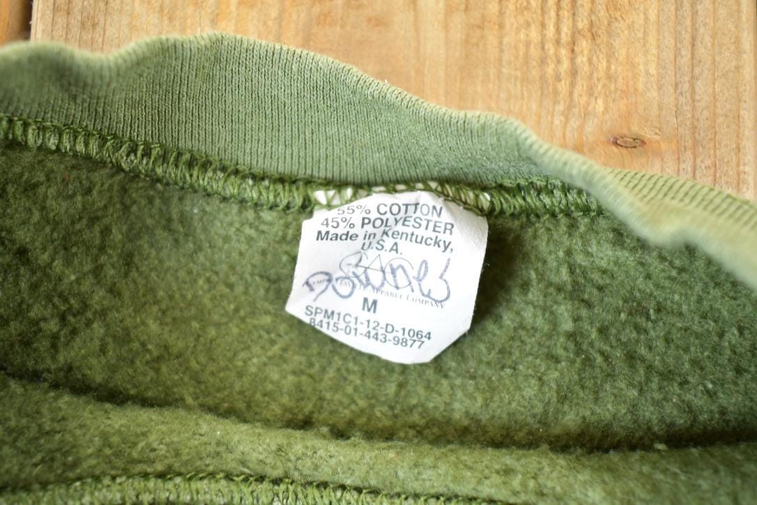 Vintage 1980s Military Crewneck Sweater Mens M from propervintagecanada