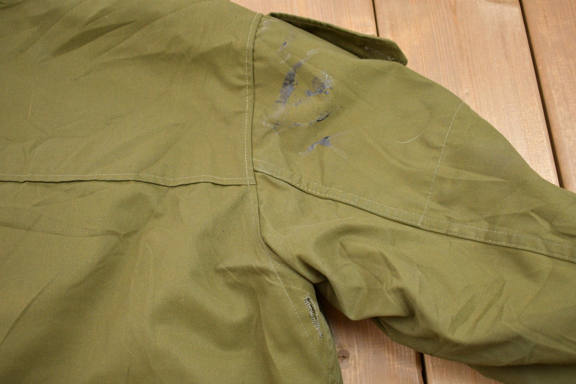Vintage 1980s Military Field Jacket Men's XL from propervintagecanada
