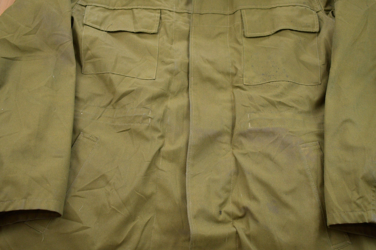 Vintage 1980s Military Field Jacket Men's XL from propervintagecanada