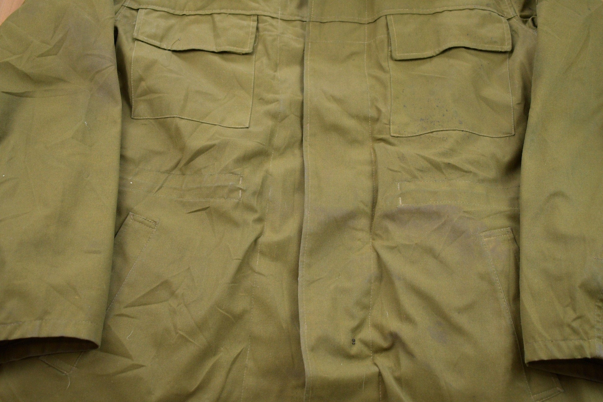 Vintage 1980s Military Field Jacket Men's XL from propervintagecanada