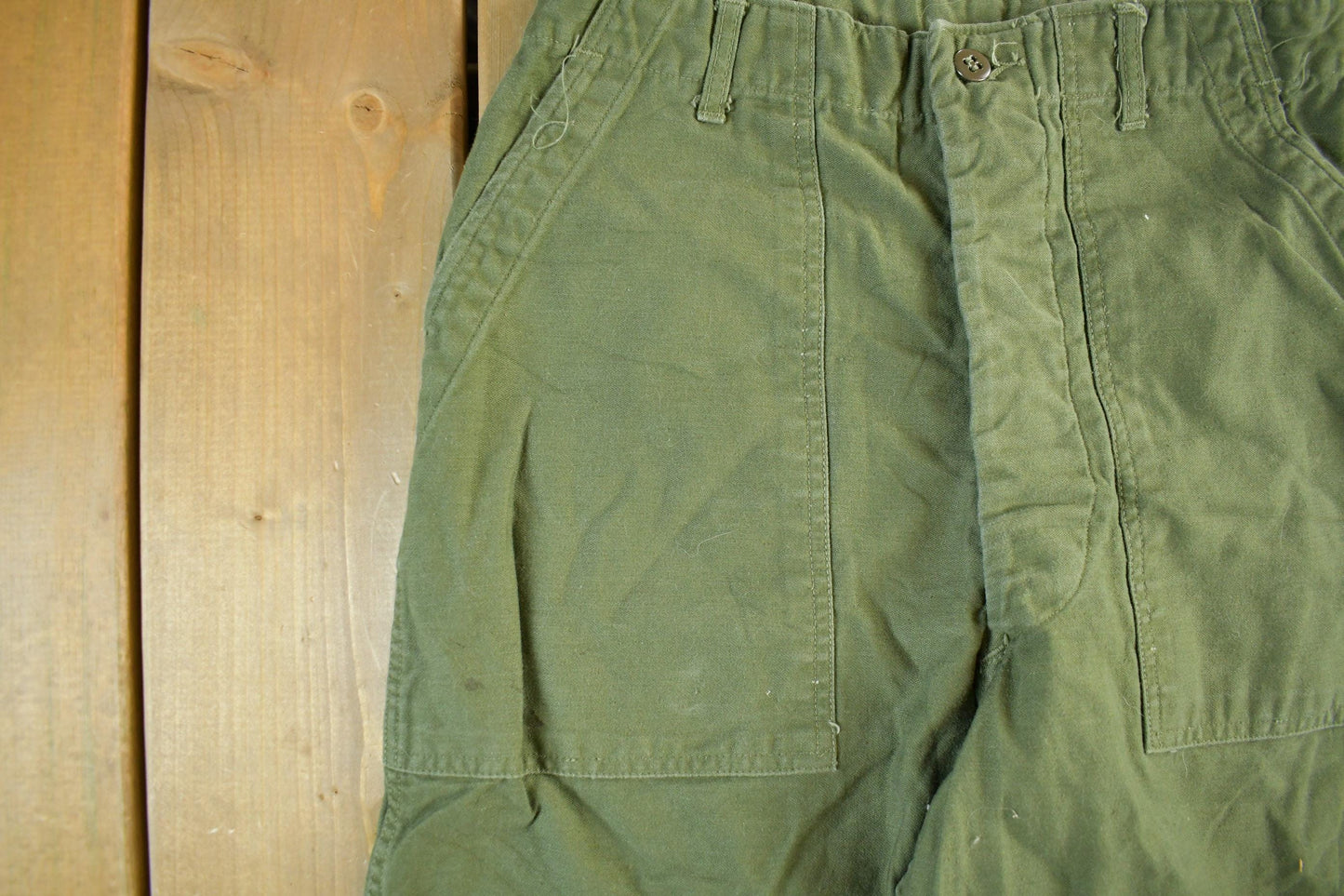 Vintage 1980s Military OG-107 Sateen Fatigue Pants Men's Small 30 x 30