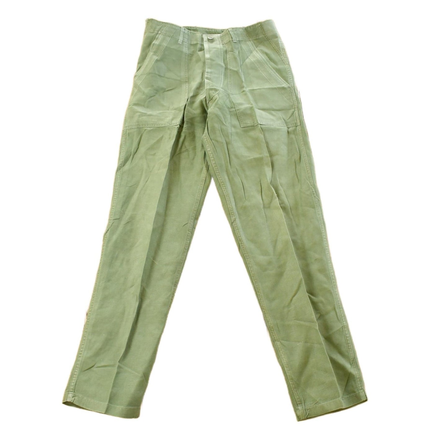 Vintage 1980s Military OG-107 Starched Sateen Fatigue Pants Men's 31 x 32 from propervintagecanada