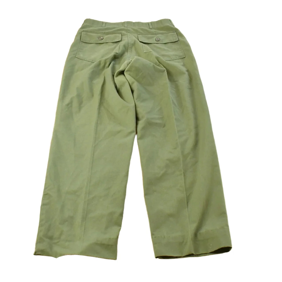 Vintage 1980s Military OG 507 Army Fatigue Pants Men's 32 x 31 from propervintagecanada
