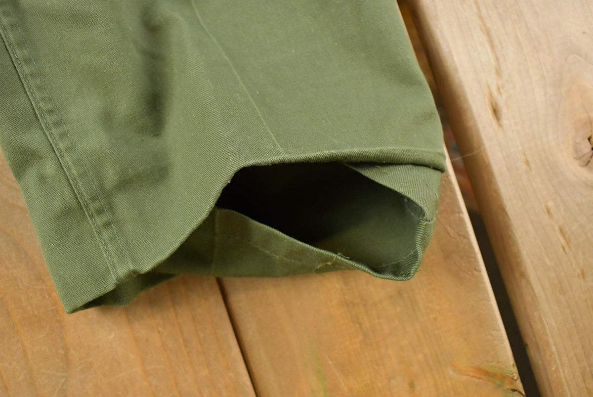 Vintage 1980s Military OG 507 Army Fatigue Pants Men's 32 x 31 from propervintagecanada