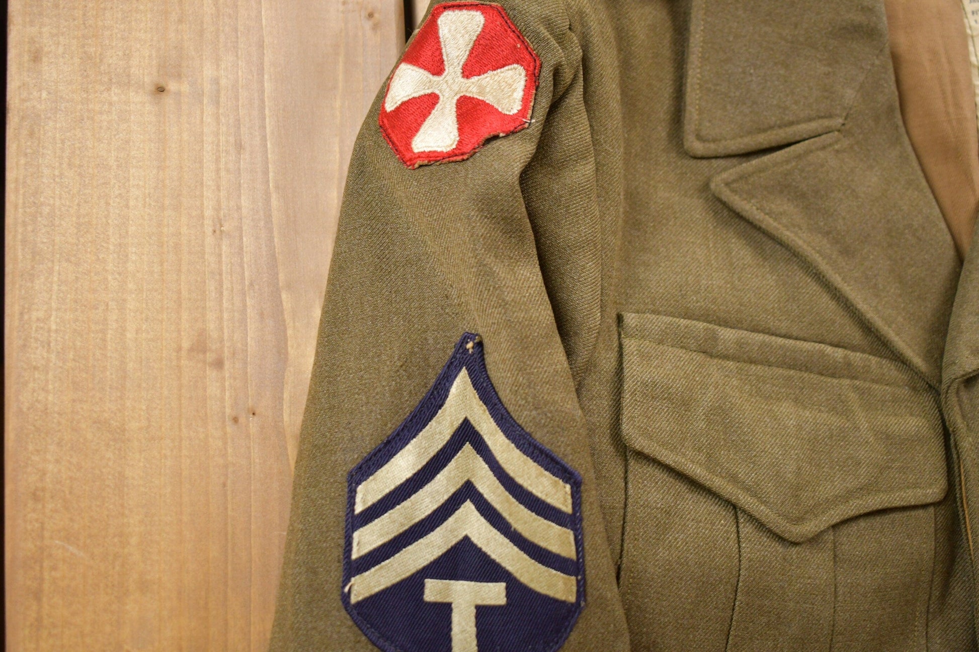 Vintage 1980s Military Wool Field Jacket Men's Small from propervintagecanada