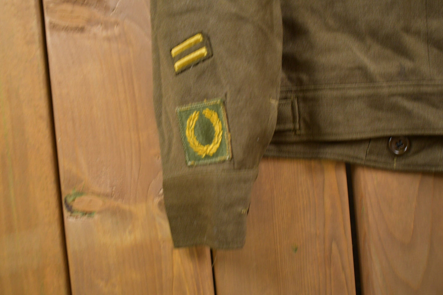 Vintage 1980s Military Wool Field Jacket Men's Small from propervintagecanada