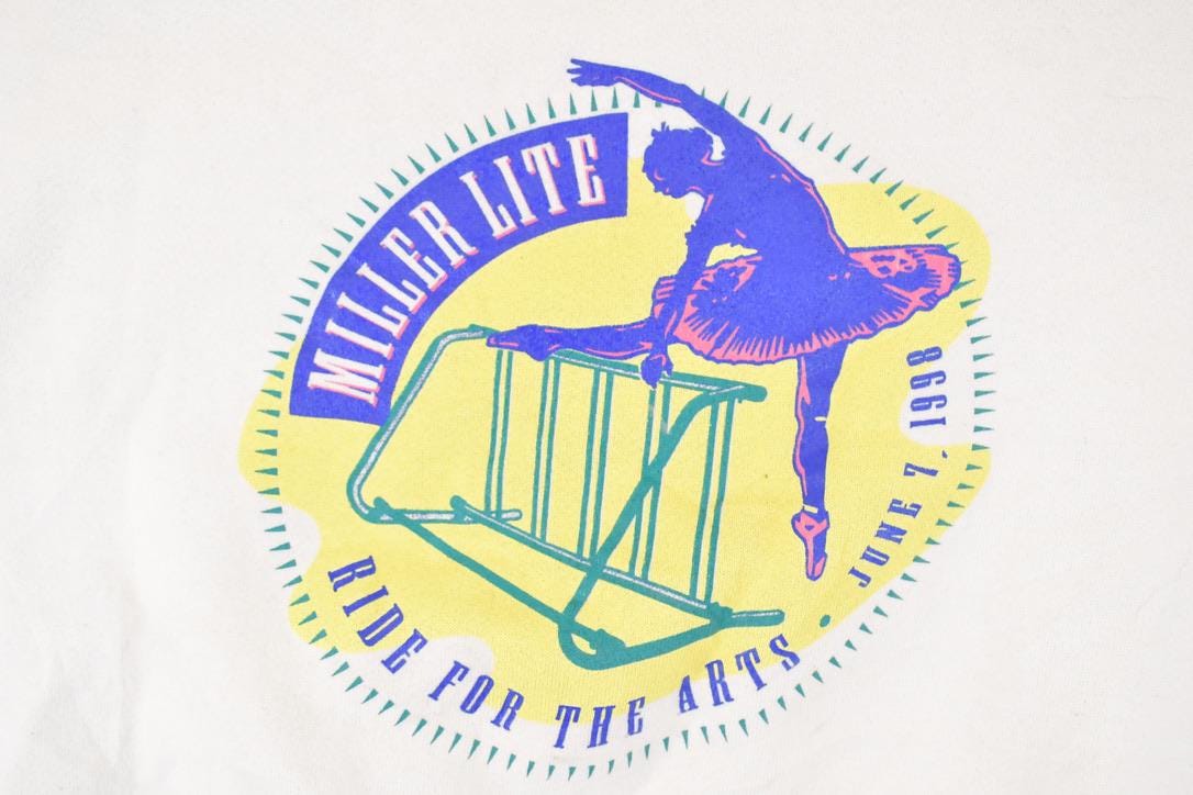 Vintage 1980s Miller Lite Surfing Graphic Print Crewneck Sweatshirt Mens L from propervintagecanada