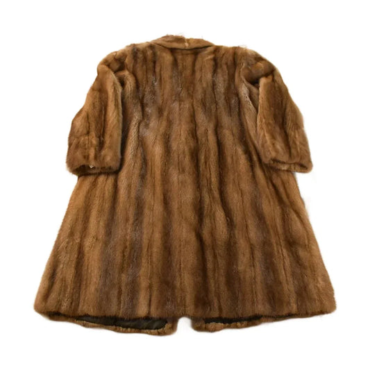 Vintage 1980s Mink Fur Coat Full Length Adult Large Men's Large from propervintagecanada