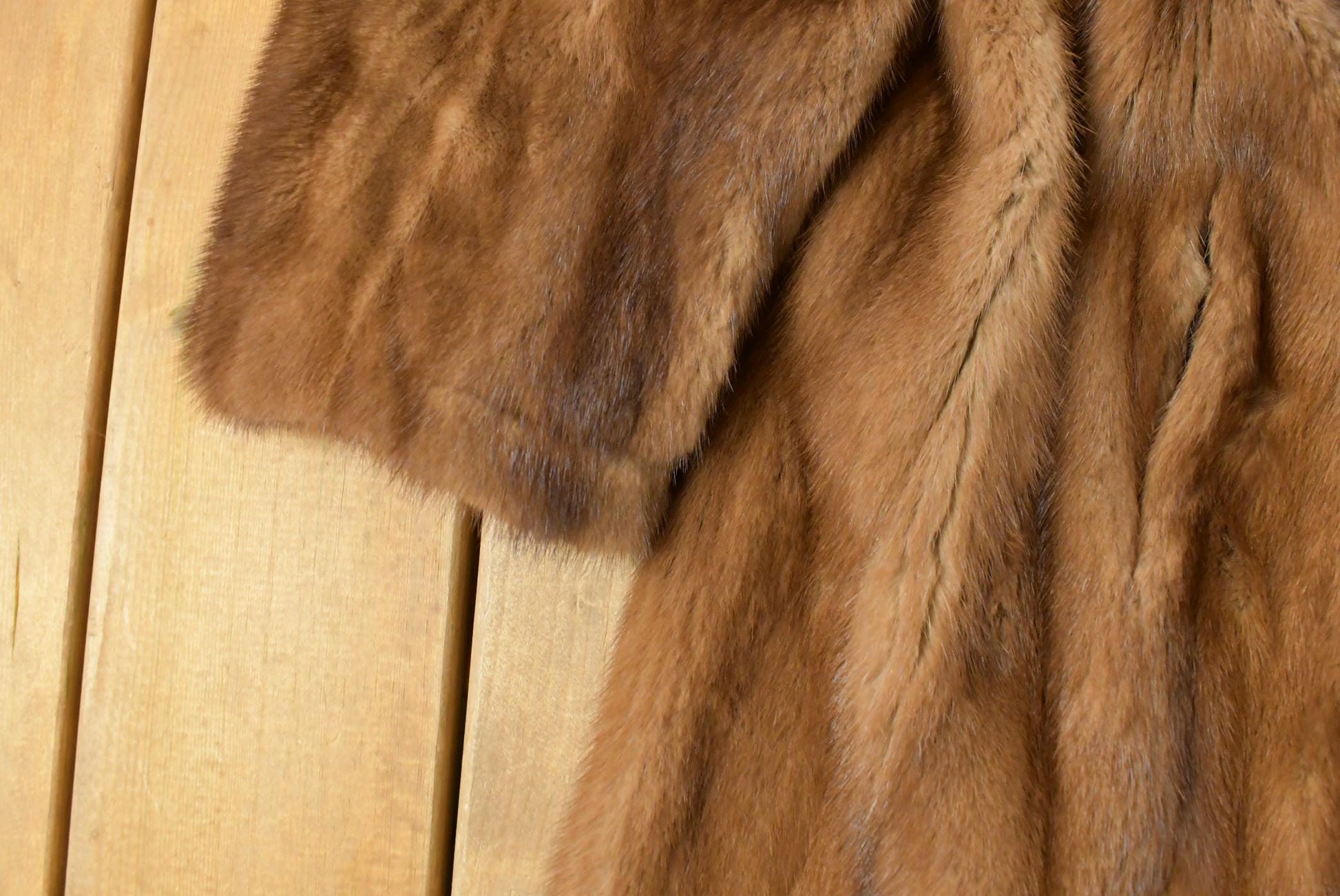 Vintage 1980s Mink Fur Coat Full Length Adult Large Men's Large from propervintagecanada