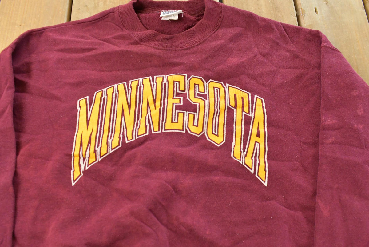Vintage 1980s Minnesota Gophers University Collegiate Crewneck Sweatshirt Men's Large from propervintagecanada