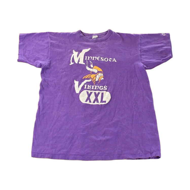 Vintage 1980s Minnesota Vikings Champion NFL T-Shirt Men's Large from propervintagecanada