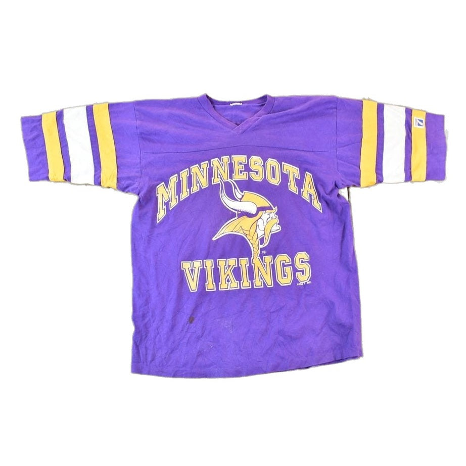 Vintage 1980s Minnesota Vikings NFL Graphic T-Shirt Men's Large from propervintagecanada