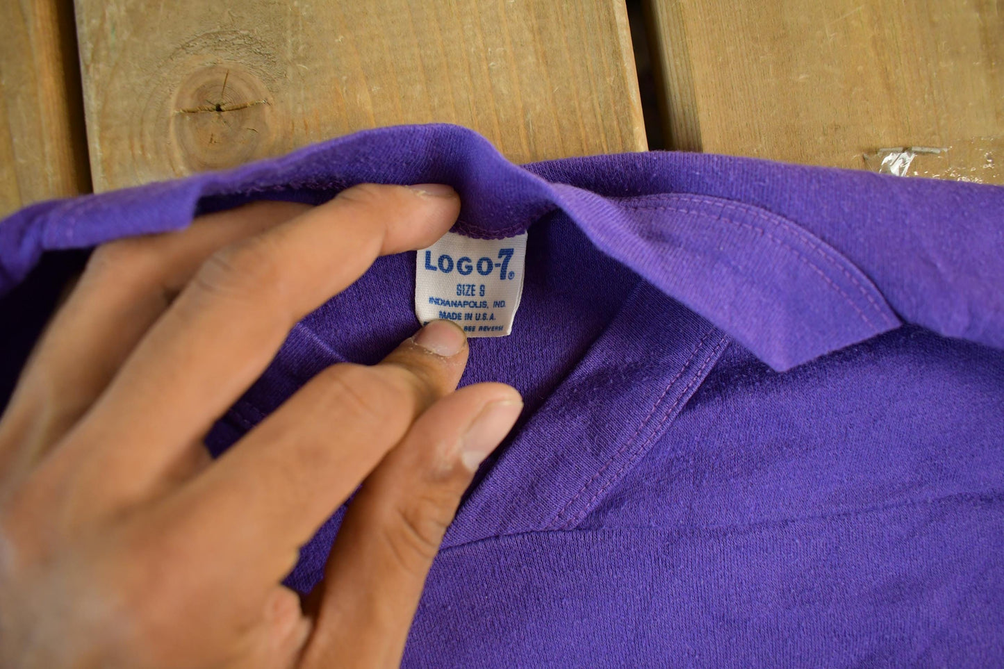 Vintage 1980s Minnesota Vikings NFL Logo 7 Graphic T-Shirt Men's Small