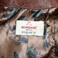Vintage 1980s Mondial Women's Full Length Alligator Print Leather Trench Coat from propervintagecanada