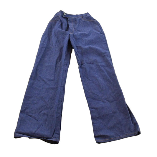 Vintage 1980s Montgomery Ward Flare Denim Blue Jeans Women's 24 x 30 from propervintagecanada