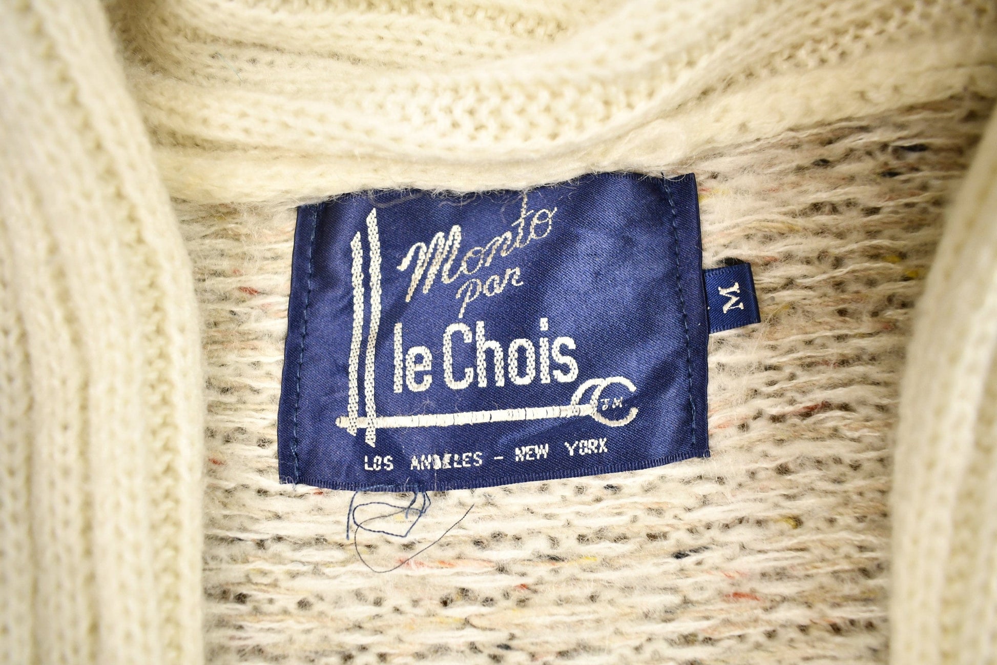 Vintage 1980s Monto Pan Le Chois Long Shall Cardigan Sweater Men's Medium from propervintagecanada