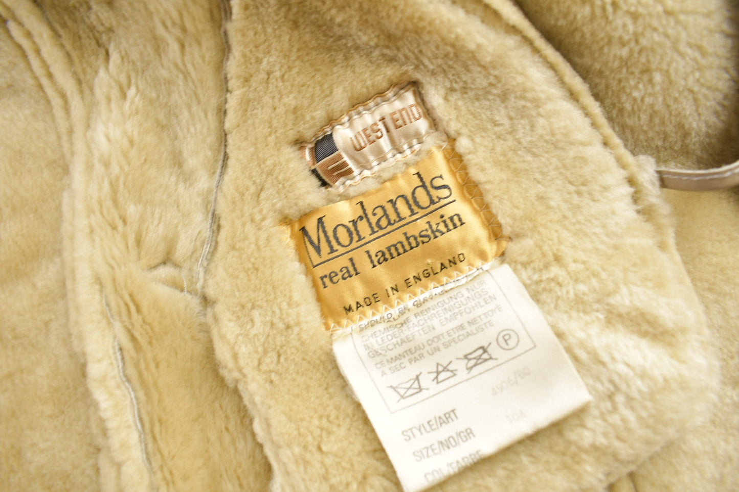Vintage 1980s Morlands Lambskin Shearling Leather Jacket Men's Medium from propervintagecanada