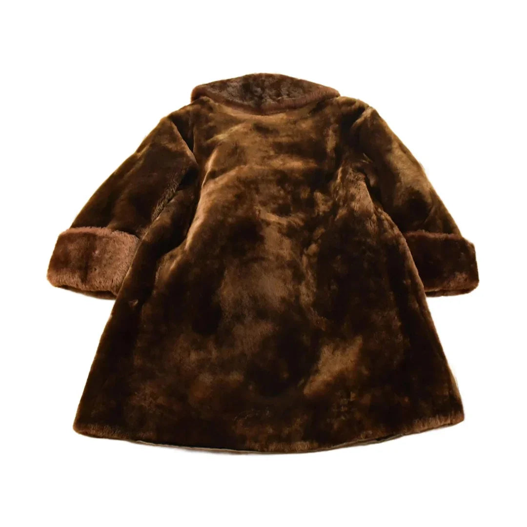 Vintage 1980s Mouton Fur Coat Adult Large Men's Large from propervintagecanada