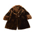 Vintage 1980s Mouton Fur Coat Adult Large Men&