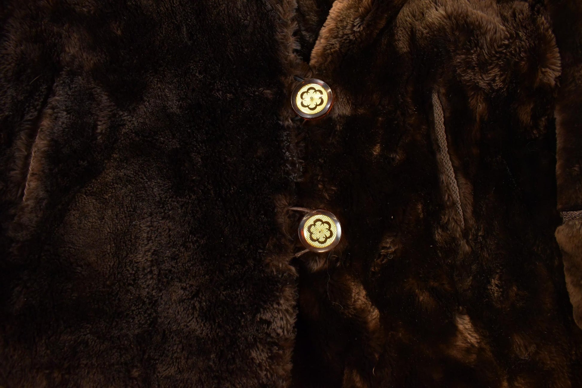 Vintage 1980s Mouton Fur Coat Adult Large Men's Large from propervintagecanada