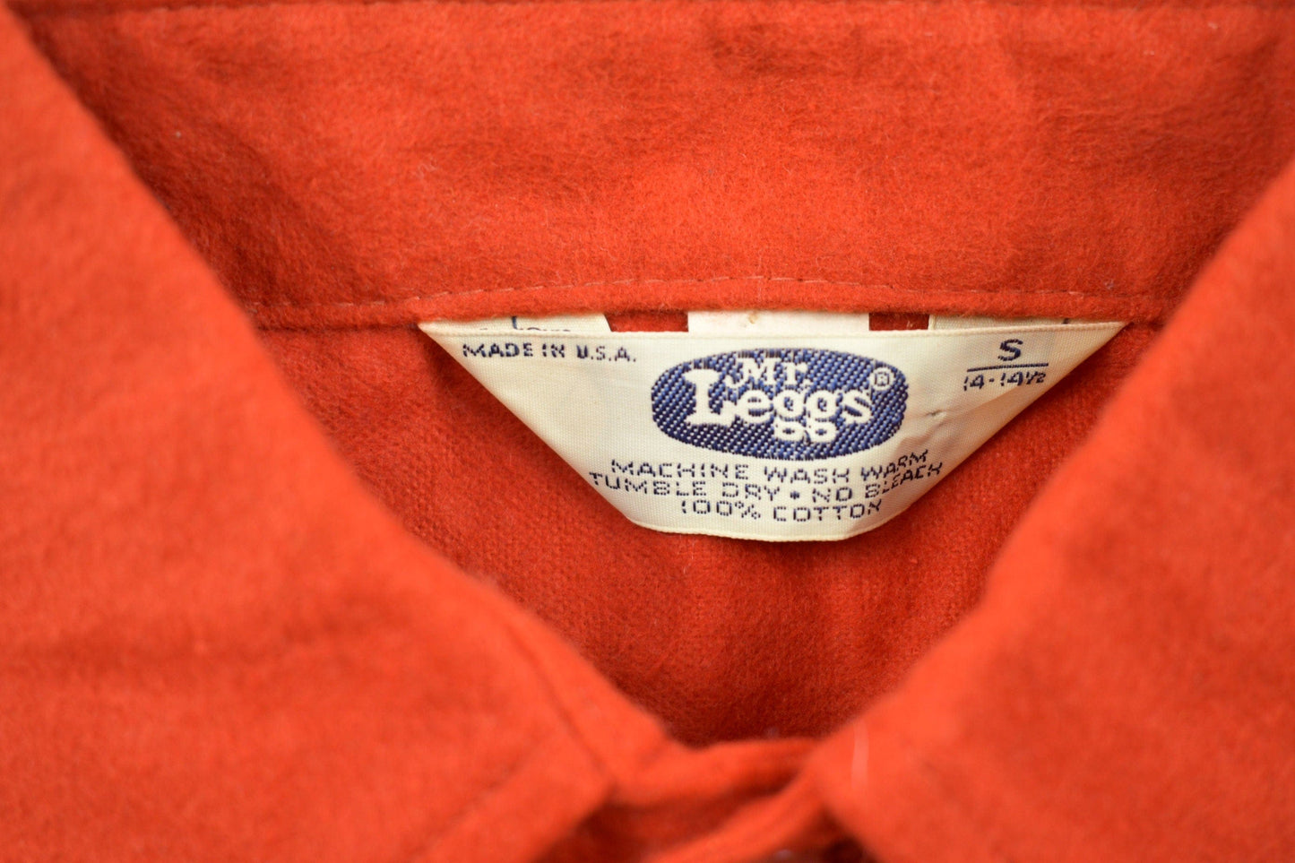 Vintage 1980s Mr. Leggs Wool Button Up Board Shirt Men's Small from propervintagecanada