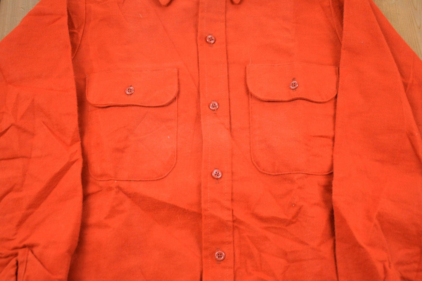 Vintage 1980s Mr. Leggs Wool Button Up Board Shirt Men's Small from propervintagecanada