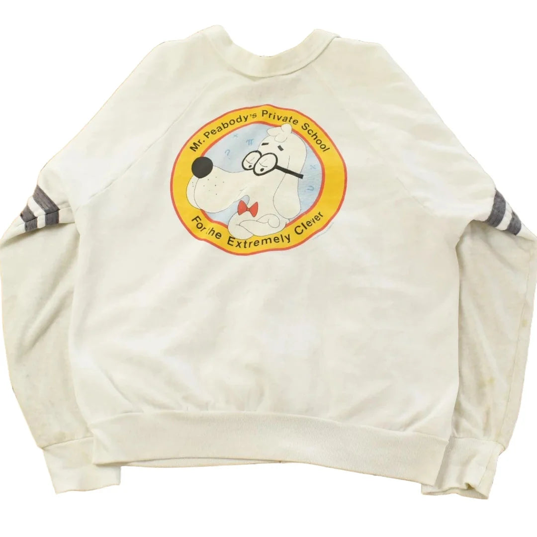 Vintage 1980s Mr.Peabody's Private School Cardigan Sweatshirt Men's M from propervintagecanada