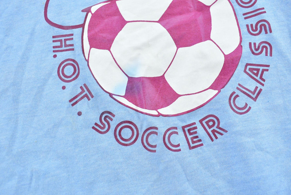 Vintage 1980s Mr Pibb Soccer Classic Cowboy Promotional T-Shirt Men's L from propervintagecanada