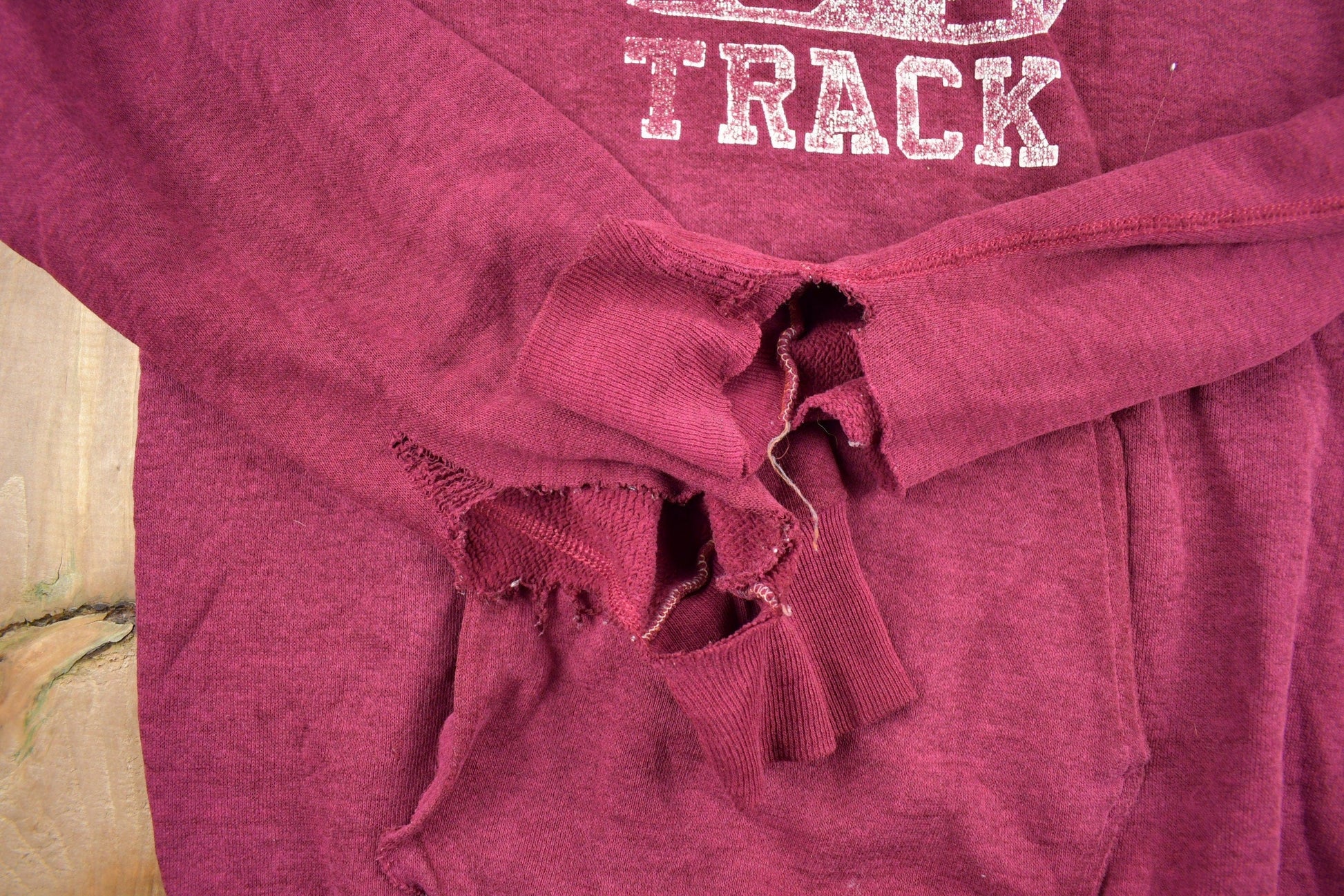 Vintage 1980s Mt Vernon Track Graphic Hoodie Men's Small from propervintagecanada