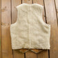 Vintage 1980s Muntgumery Ward Sherpa Lined Western Denim Button Up Vest Women's S from propervintagecanada