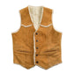 Vintage 1980s Muntgumery Ward Sherpa Lined Western Denim Button Up Vest Women's S from propervintagecanada