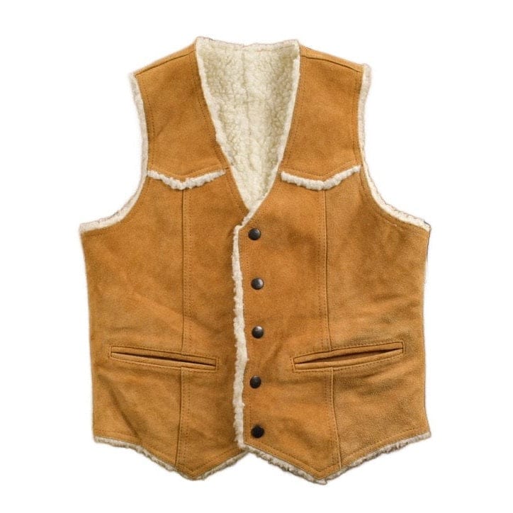 Vintage 1980s Muntgumery Ward Sherpa Lined Western Denim Button Up Vest Women's S from propervintagecanada