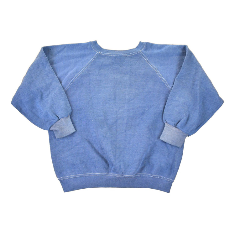 Vintage 1980s Navy Blank Crewneck Sweatshirt Women's L from propervintagecanada