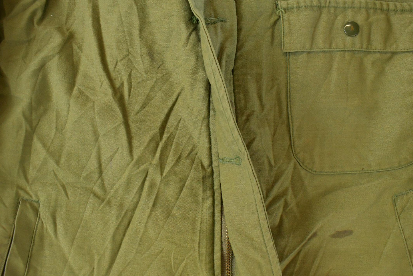 Vintage 1980s Navy Deck Jacket Men's Large / Wool Lined / Army Green / Vintage Army / Militaria / True Vintage from propervintagecanada