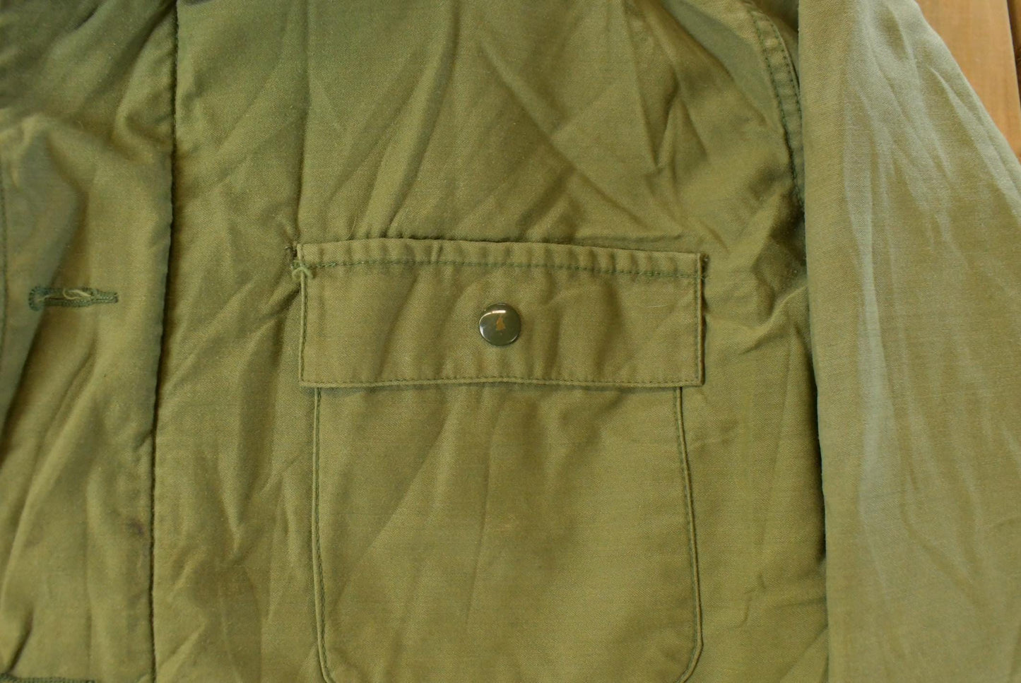 Vintage 1980s Navy Deck Jacket Men's Large / Wool Lined / Army Green / Vintage Army / Militaria / True Vintage from propervintagecanada