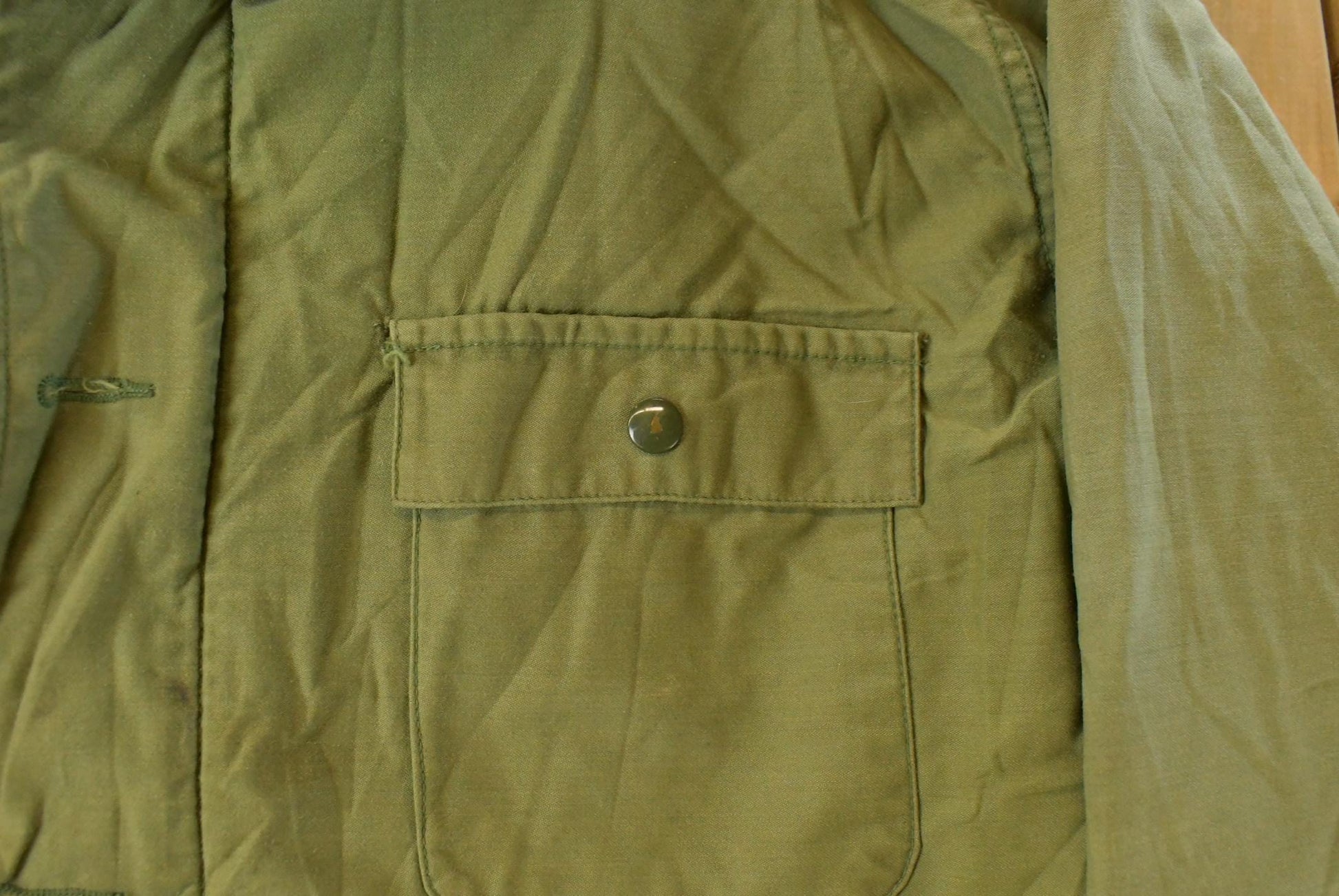 Vintage 1980s Navy Deck Jacket Men's Large / Wool Lined / Army Green / Vintage Army / Militaria / True Vintage from propervintagecanada