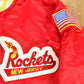 Vintage 1980s New Jersey Rockets Fleece Lined Satin Jacket Men's S from propervintagecanada