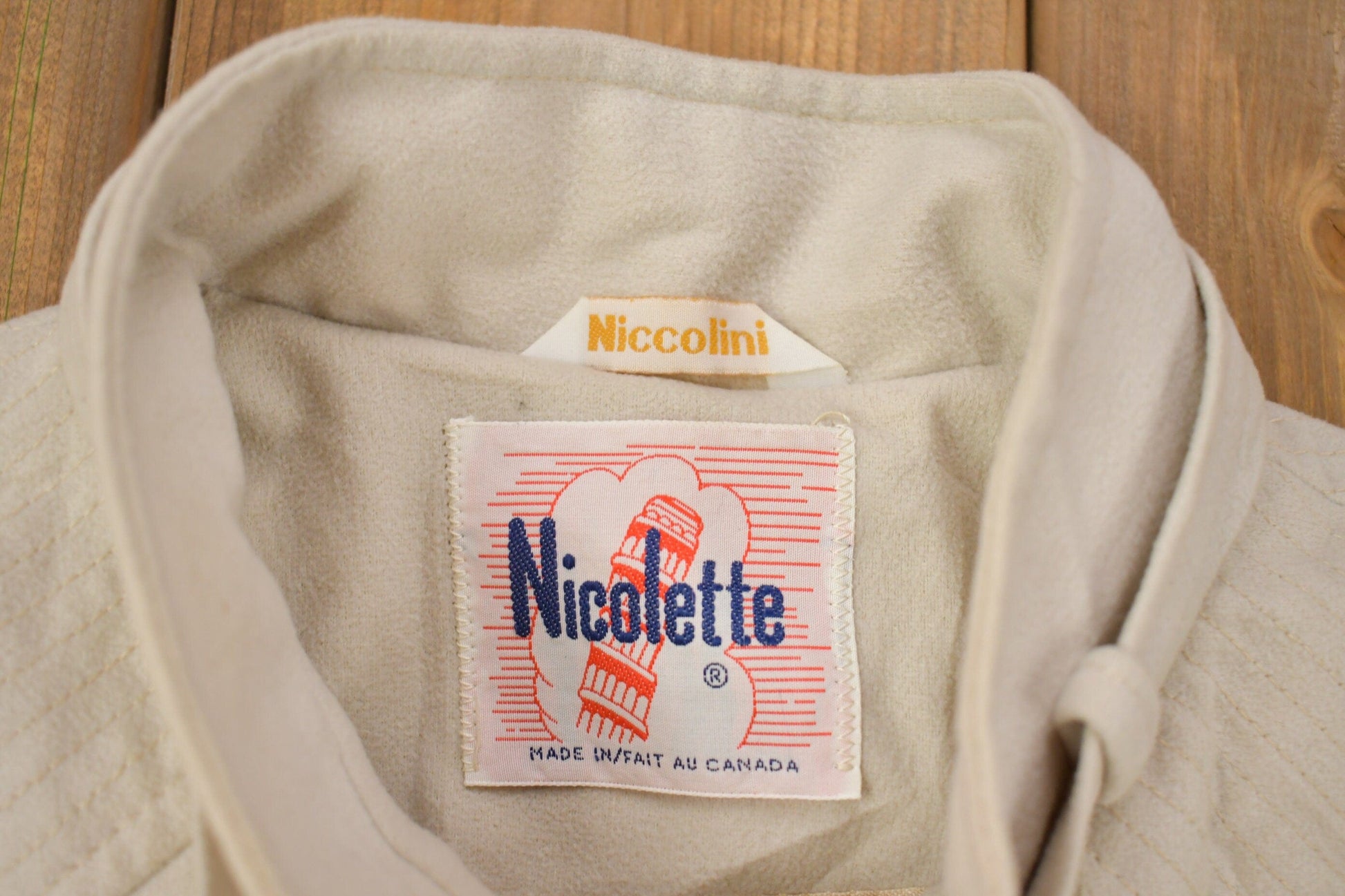 Vintage 1980s Nicollini Nicolette Fleece Jacket Men's Medium from propervintagecanada