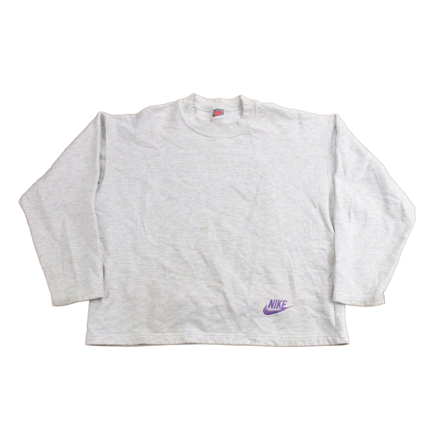 Vintage 1980s Nike Mini Logo Boxy Crewneck Sweatshirt from propervintagecanada